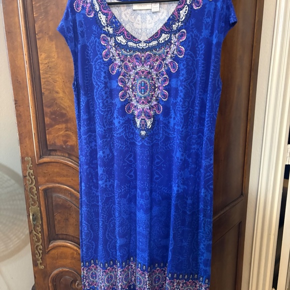 Chico blue dress Size 2 (Chicos sizes) - Picture 2 of 2
